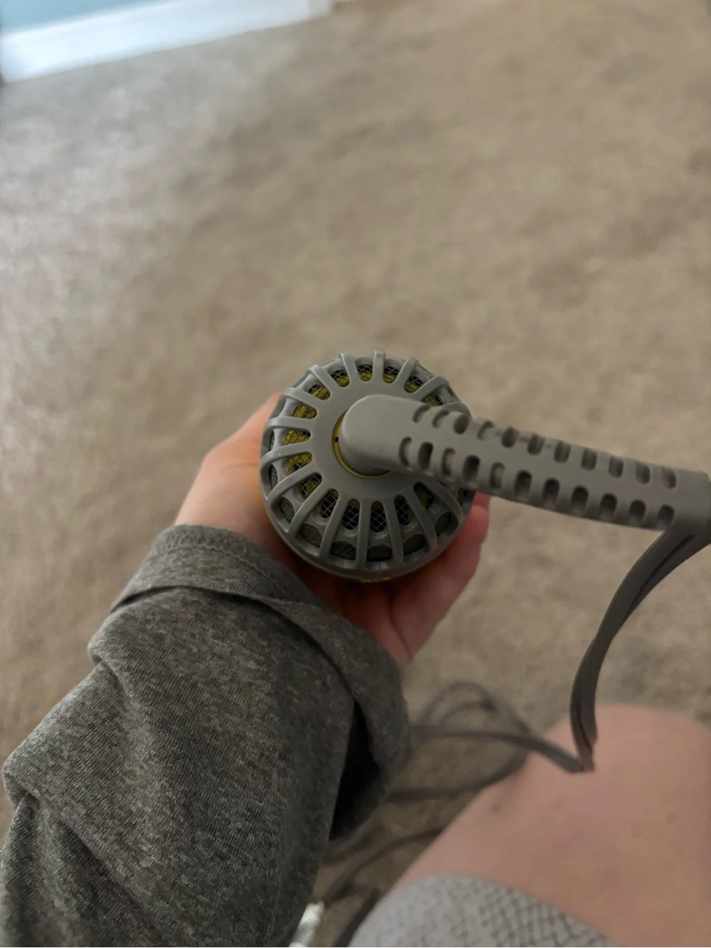 Drybar Yellow and Gray Hot Air Round Brush Styling Tool